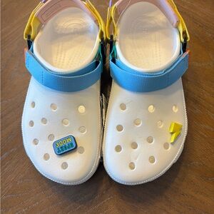 CROCS  White and Blue